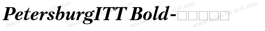 PetersburgITT Bold字体转换